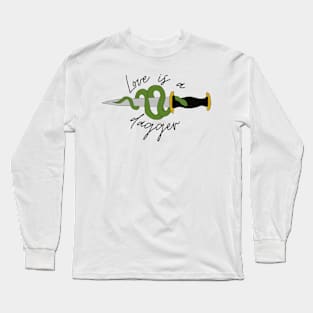 love is a dagger with snake Long Sleeve T-Shirt